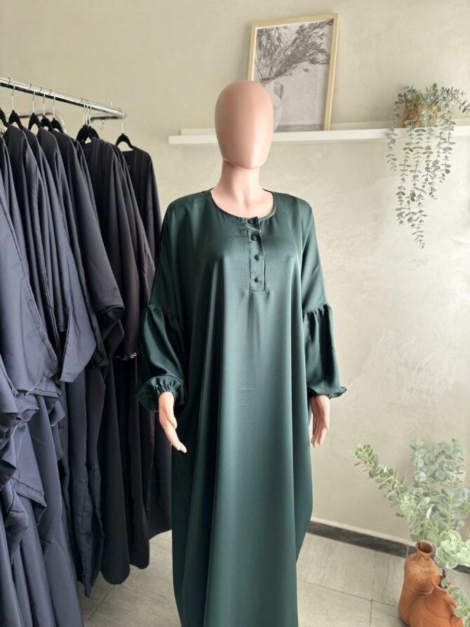 abaya zayneb vert emeraude